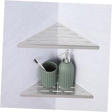 10" Corner Shower Shelf, 2-Pack Bathroom Shelves for Tile 10"-2 Pack Brushed