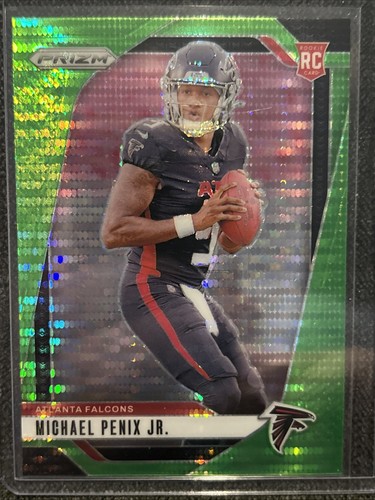 2024 Panini Prizm Michael Penix Jr. Neon Green Pulsar RC #378