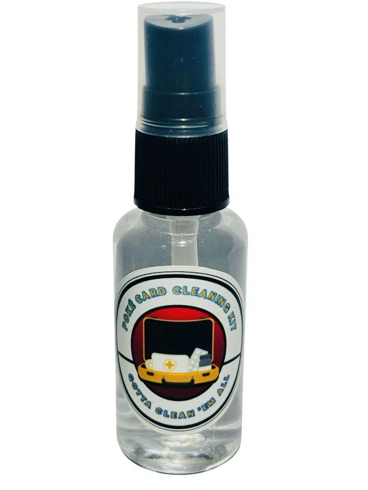 Kit de limpieza de cartas Pokemon spray esmalte clasificación restauración herramienta cuidado de tarjetas Panini - Imagen 2 de 4