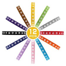 cobee Newborn Puppy Collars, 12 Pcs Whelping Collars for Newborn Puppies Coll...