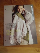CROCHET PATTERN DIAMOND EDGE FASHION COLLECTION CREATIVE NEEDLES *GREAT*