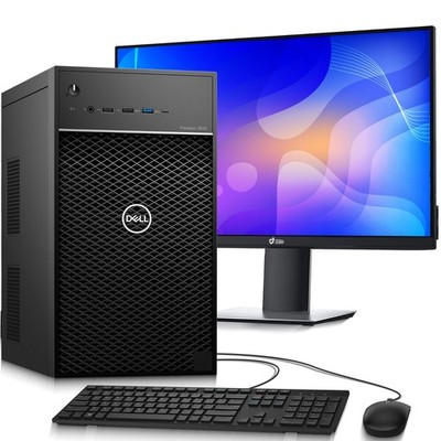 Dell 3630 MT Desktop Computer PC i5-8th 16GB RAM 512GB SSD 24'' LED Wi-Fi  Win 11