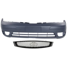 Bumper Cover Kit For 2005-2007 Focus Front Bumper Cover and Grille Assembly 2pc