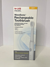 NEW Wavesonic Rechargeable Toothbrush Advanced Sonic 3 Cleaning Modes CVS Health