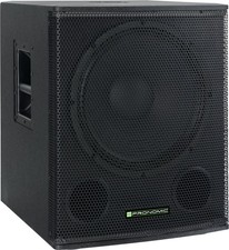 Subwoofer Attivo 300W Woofer 18'' Bassreflex  Amplificata HiFi Cassa in Legno