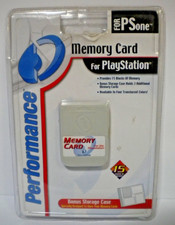 Vintage Sealed Performance PlayStation One Memory Card PS1 15 Blocks Play