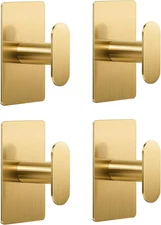 pickpiff Adhesive Towel Hooks for Bathroom: 20LB Extra Strong Wall Hanger for Sh