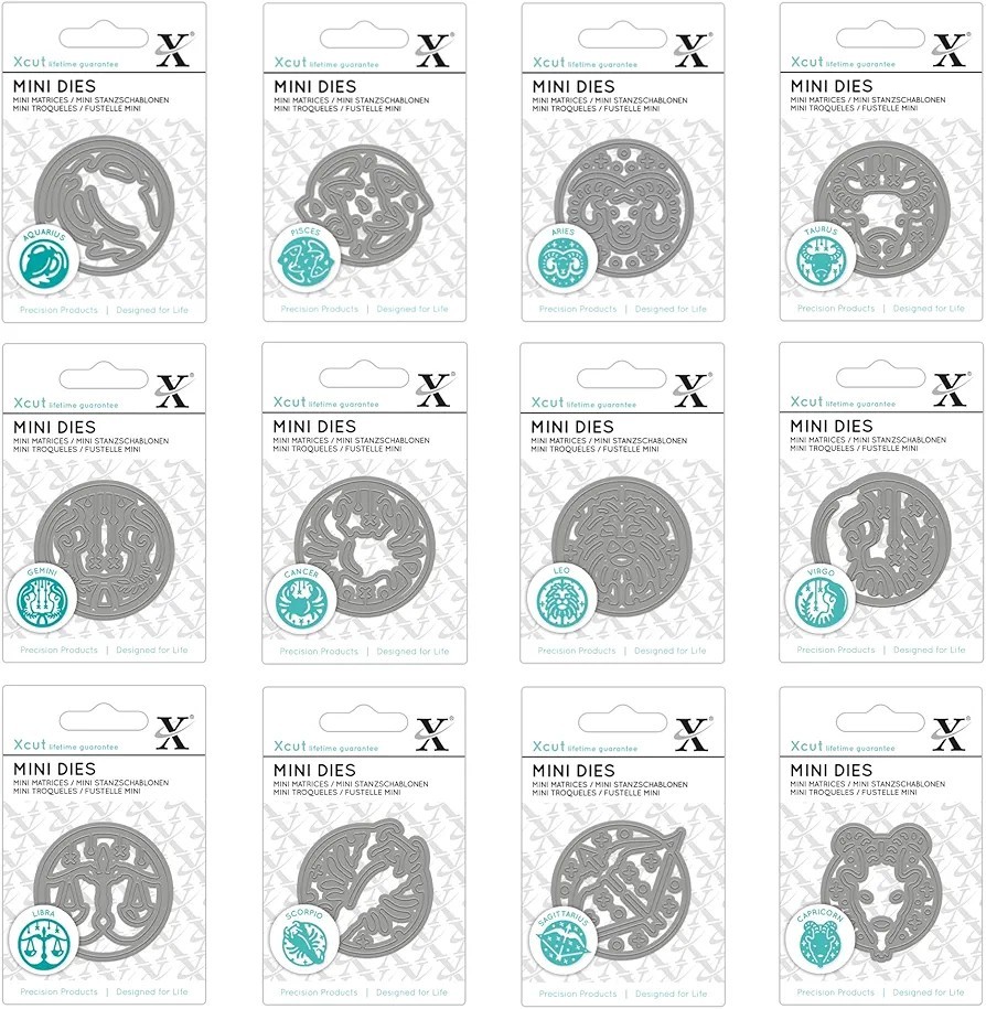 Xcut Zodiac Signs, Pack of 12 Mini Dies - Collection of Astrological Signs...  | eBay UK Mini Die - Zodiac Sign - Leo