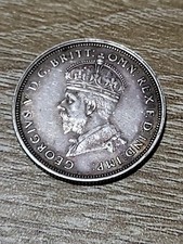 King George V1  Australian Parliament House 925 Sterling Silver 1 Florin Coin