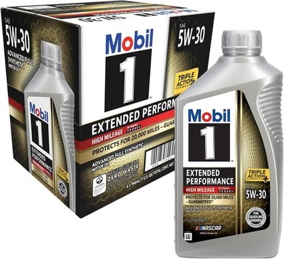 5W-30 Full Synthetic Motor Oil High Mileage 6 Pack 1 Quart