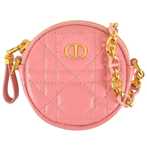 Christian Dior Dior Pochette Cannage Cuir 48 MA 0241 Chaîne Rose Sh... GZl16cc1
