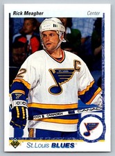 1990 Upper Deck Rick Meagher #285b St. Louis Blues