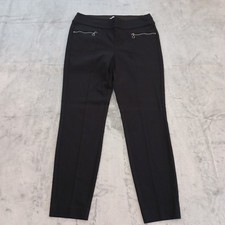 Maurices Ankle Pants Womens Medium Black Pull...