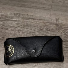 Ray-Ban Black Leather Hard Case Unisex Portable for Glasses  Sunglasses
