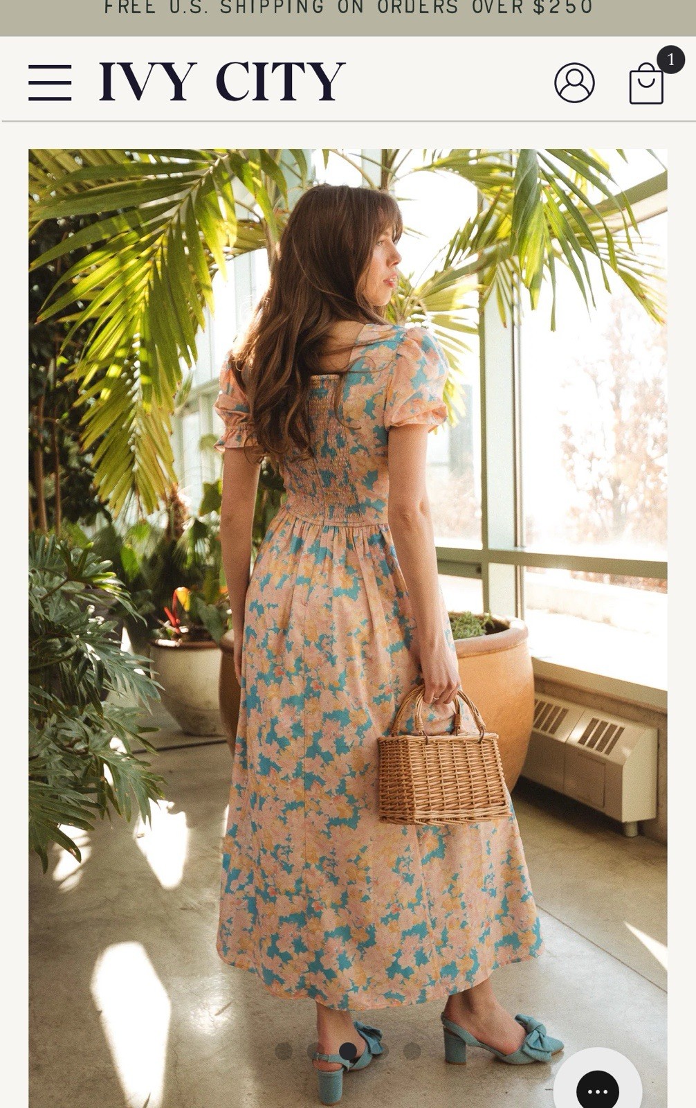 Ivy City Co. Mila Dress In Floral - Size L- Brand New