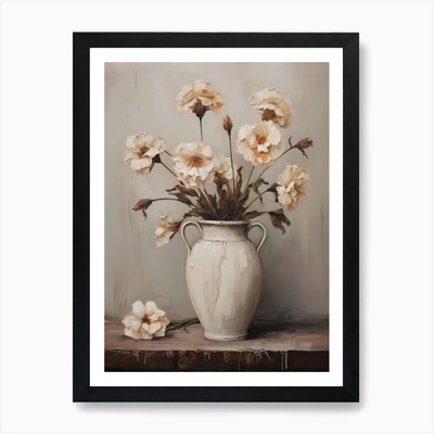 Nelke, Herbst Herbst Blumen sitzen gerahmtes Wandbild Poster Leinwanddruck Bild