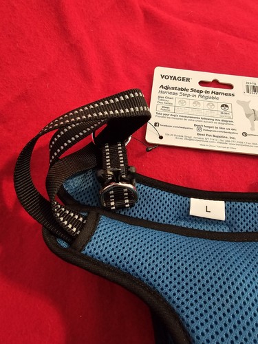 Gooby Easy Fit Dog Harness Size Large, Blue and Black, Adjustable with lock, - Picture 11 of 22