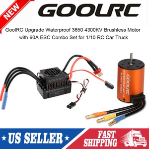 GoolRC 3650 4300KV Brushless Motor with 60A ESC Combo Set for 1/10 RC Car Truck 721047818402 | eBay