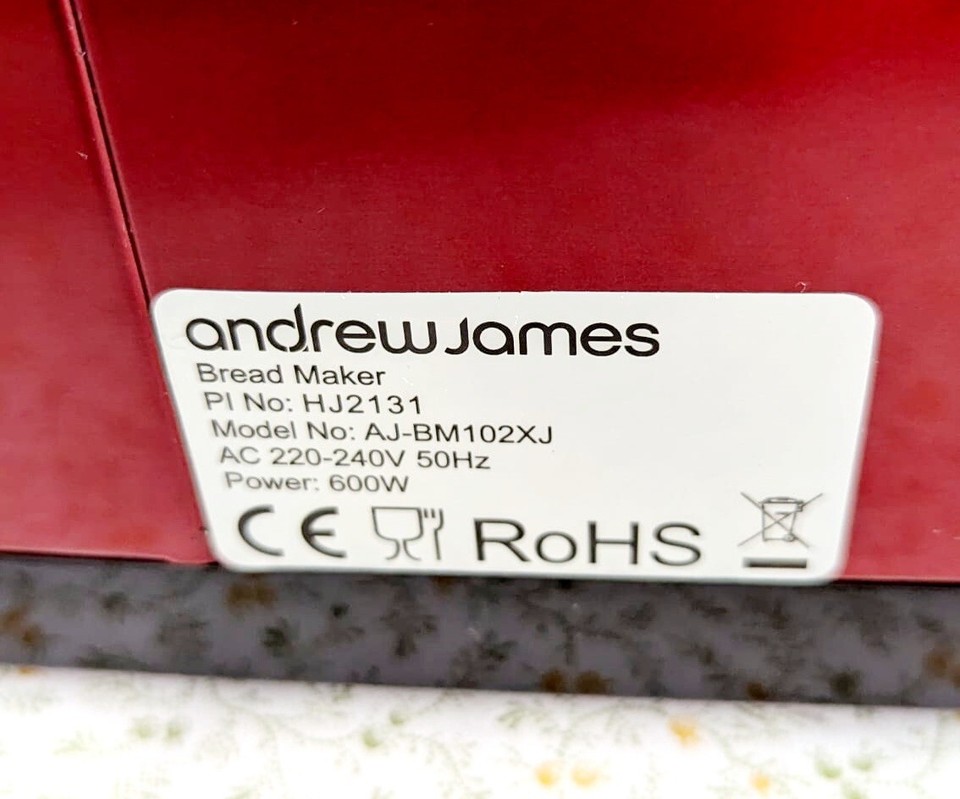 Andrew James Bread Maker Model AJBM102XJ Stainless Steel Great