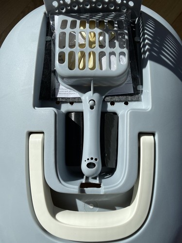 Paws Mark komplett geschlossene Katzentoilette mit Kapuze und Eingang Geruch schließen Tür - Bild 6 von 9