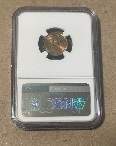 Philippinen - 1903 Bronze 1/2 Centavo (NGC MS 63)! - Bild 4 von 4