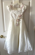 Flower Girl, Communion, Special Occasion Dress Cream White Size 6