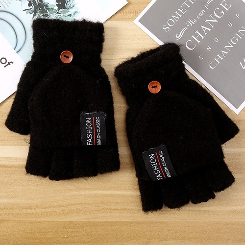 Thermal Knitted Fingerless Gloves Warm Winter Half Finger Gloves for Mens Wome🔥 - Picture 8 of 18