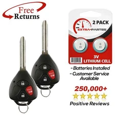 2 Remote Key Fob 3btn for 2009 2010 2011 2012 2013 Toyota Matrix Venza