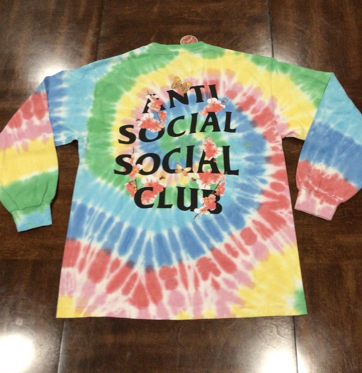 Anti Social Social Club Kkoch Wifi L/S Tee Tie-Dye Size Medium