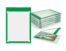 CF Magnetic Card Holder One Touch Case GREEN BORDER - 35PT-360PT Sizes