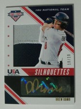 2020 Panini Stars & Stripes USA Baseball Auto Patch Relic Drew Romo 10/10