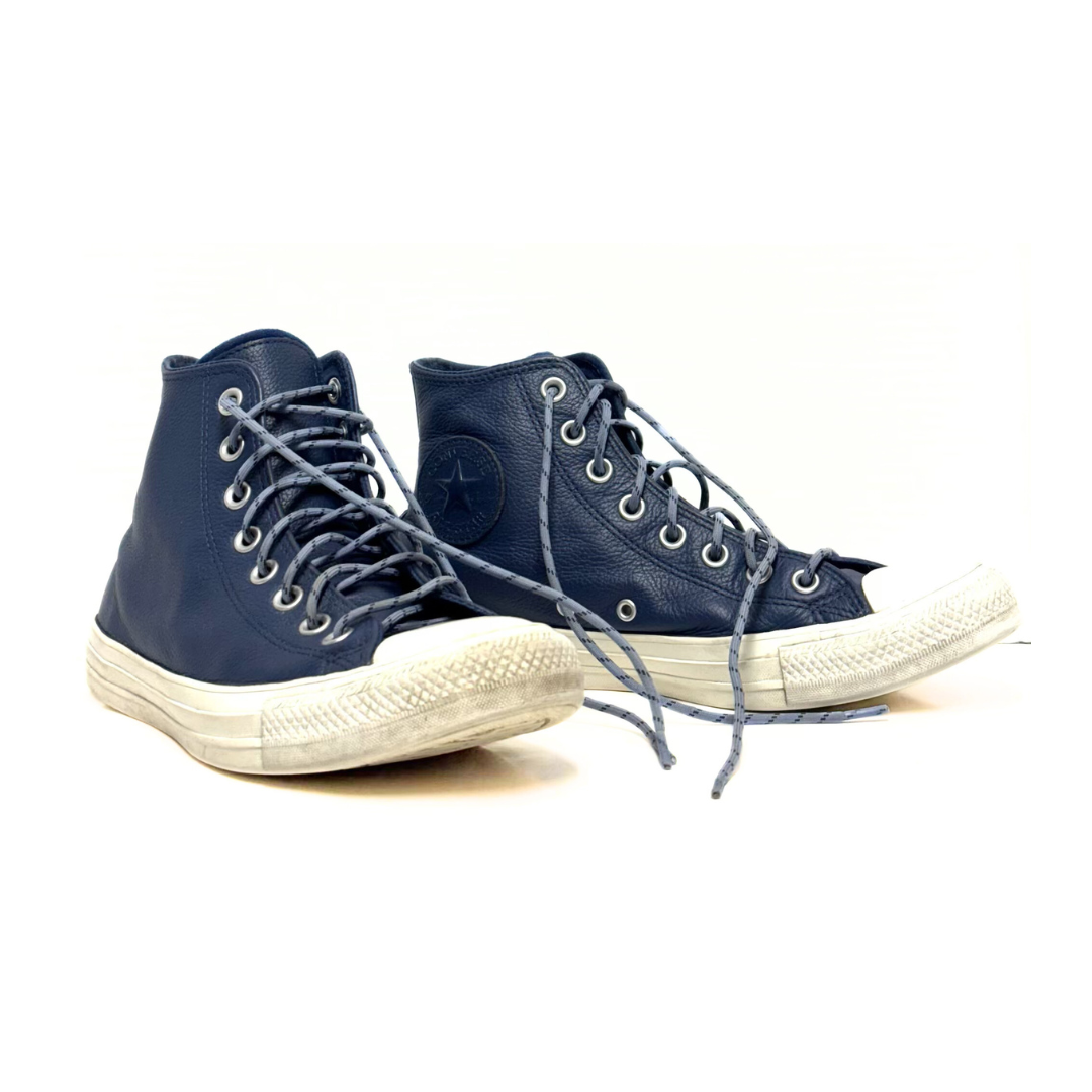 CONVERSE Chuck Taylor Hi-Top Leather Sneakers / Sz: M 7  W 9 / Y2K Retro Grunge