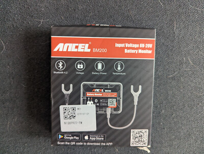 Ancel BM200 Car 12V Battery Tester Battery Health Monitor Cranking Charging Test