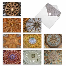 10 Pack All Occasion Blank Note Cards With Envelopes - Overhead Opulence