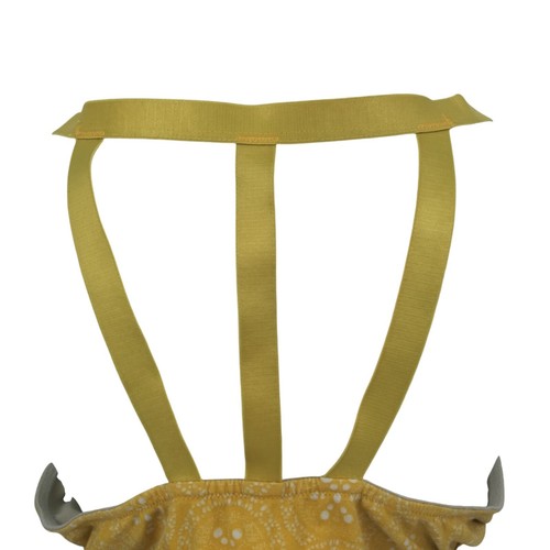 Cacique Boost Plunge Front Close Clasp Underwire Bra Size 42D Yellow Strappy - Picture 7 of 12