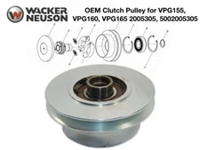 Wacker OEM Clutch Pulley For VPG155 VPG160 VPG165 Compactor 2005305, 5002005305