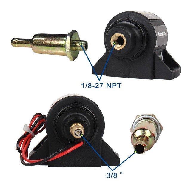 EDELBROCK 17302 Universal Electric Diesel Fuel Pump 38 GPH 47 psi FREE