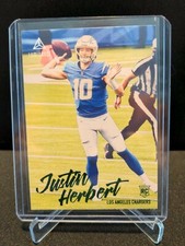2020 Chronicles Justin Herbert Green Foil Luminance Rookie #203 Chargers RC