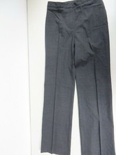 Classiques Entier Wool Stretch Straight Textured leg Gray Dress Trousers 4
