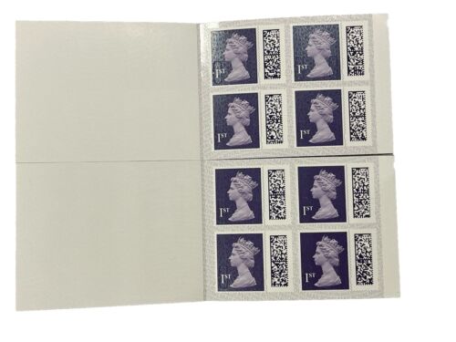 8x Royal Mail First Class Stamp Books Barcode (8 Stamps Total) 4 Stamps Per Book - Picture 2 of 6