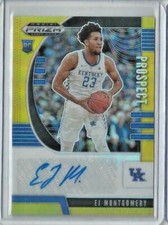 2020-21 Panini Prizm Draft Prospect Autographs Gold #64 EJ Montgomery 01/10