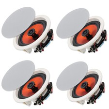 4 Speakers Herdio 6.5" 600W Ceiling Speakers 2-Way Flush Wall Mount Home Theatre