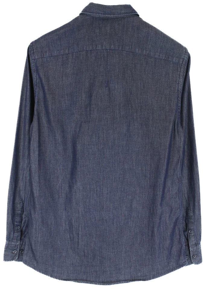 Camisa TRUSSARDI JEANS Para Hombre (Reino Unido) 39 Informal Fina Denim Abotonada Cuello Extendido Foto 2 de 4