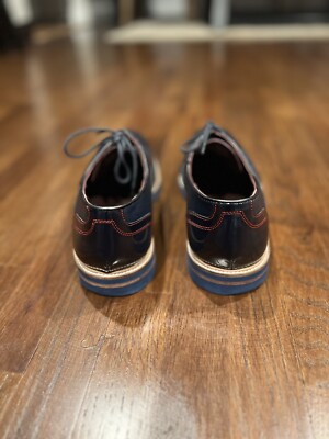Ted Baker Braythe 2 Derby Shoes In Navy Blue Leather Ted Baker Braythe 2 Derby Shoes In Navy Blue Leather Size 10  main image 2