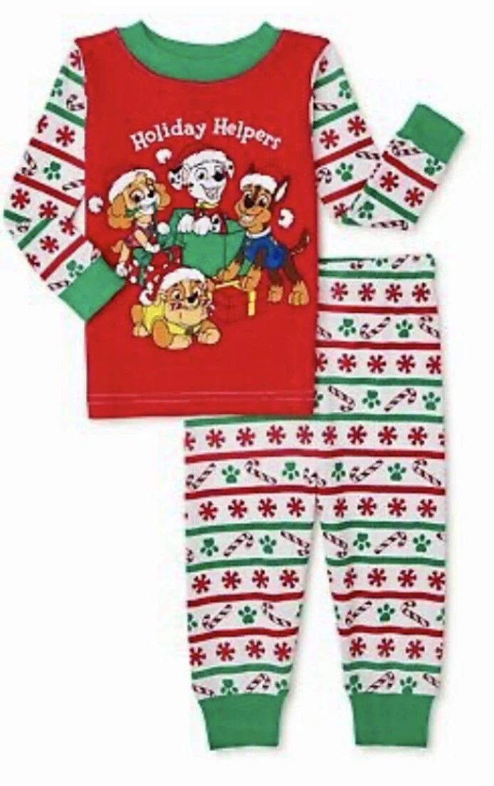 Paw Patrol Baby Size 12 Months HOLIDAY HELPERS 2 Piece Pajamas New with Tags