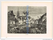 CHARTRES, FRANCE, BOOK ILLUSTRATION, 1880