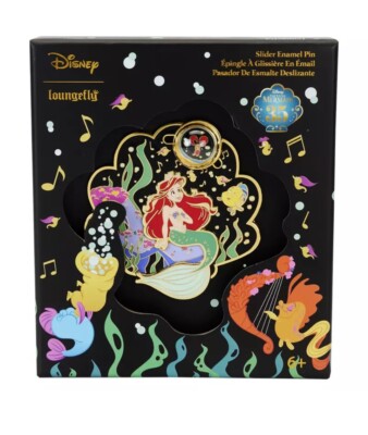 The Little Mermaid 35th Anniversary Loungefly Limited Edition Collector Box Pin