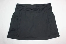 RBX Black Performance Pull On Skirt SKORT Pockets Women's Size XL