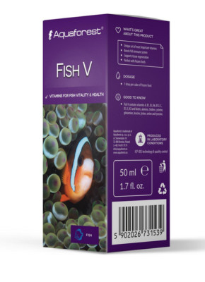 Aquaforest 'Fish' V 1.7oz - Aquarium Multivitamin Supplement for All Fish The