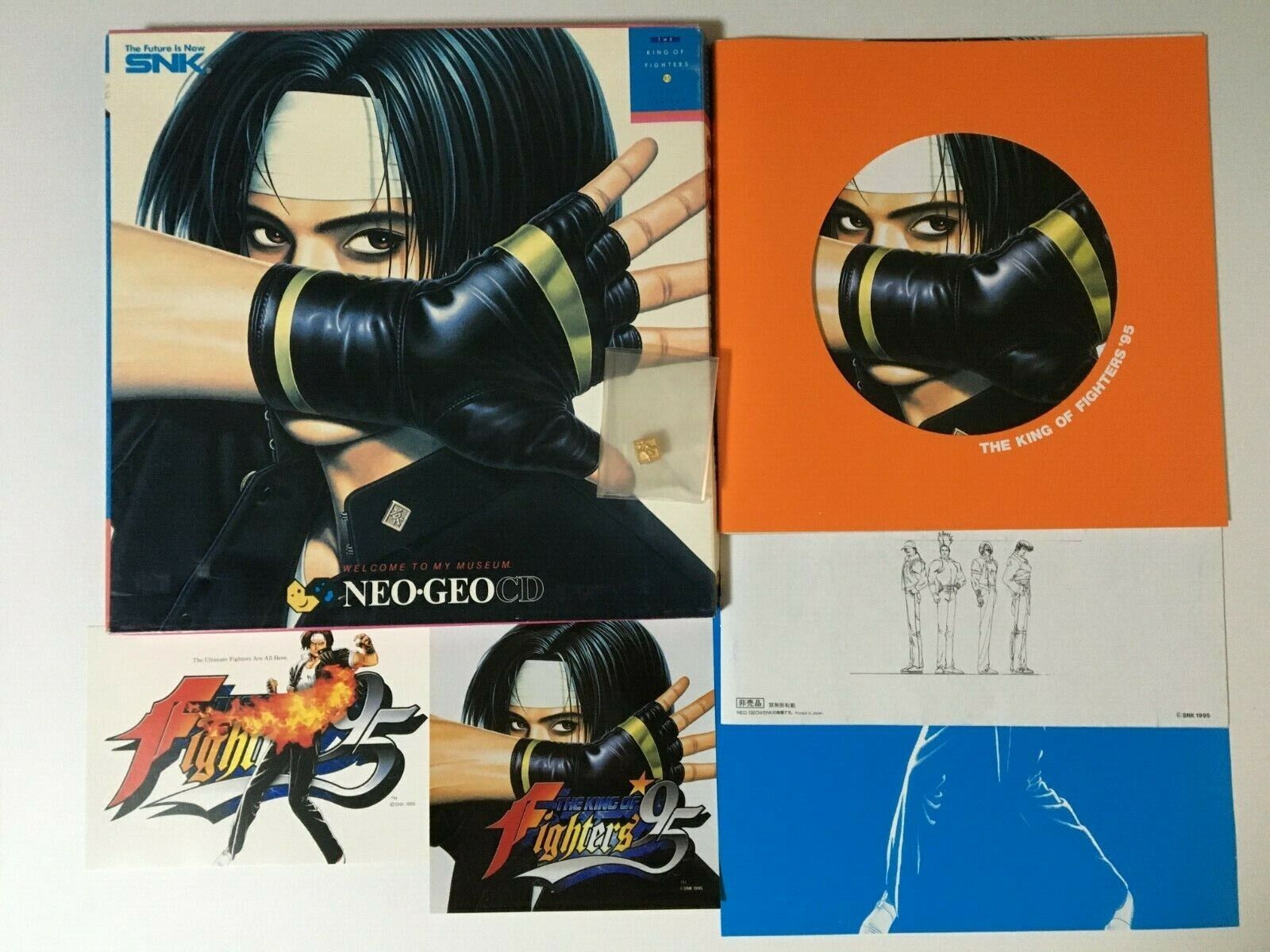 AES King Of Fighters Neo Geo Lot 4 Set 94 95 96 97 Figure ROM KOF SNK  Genuine JP